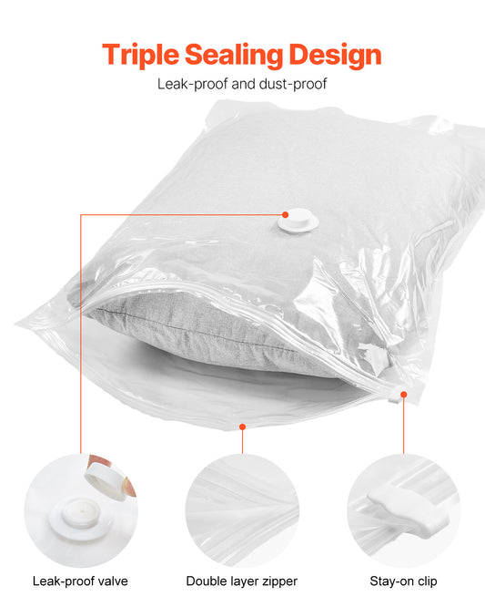 15-pack vacuum storage bags with electric pump – view 2