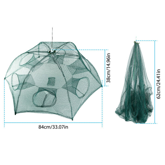 Foldable fishing bait trap net – view 2