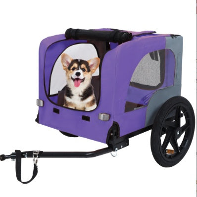 Collapsible dog bike trailer with 16-inch wheels – view 2