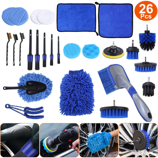 26-piece car detailing brush kit – view 1
