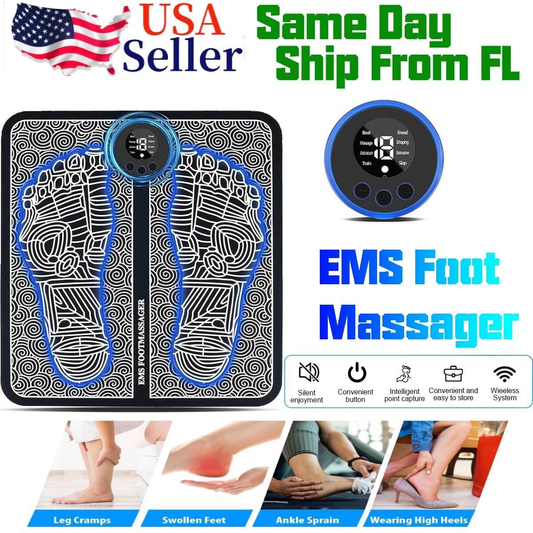EMS foot massager mat foldable and rechargeable – view 2