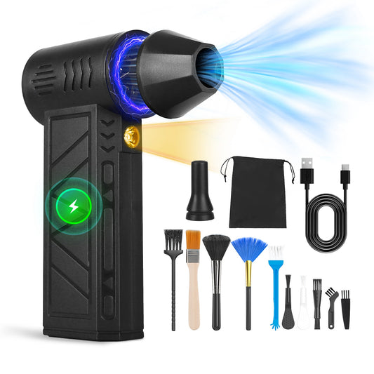 Cordless electric air duster with LED – view 1