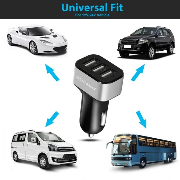 30W 3-port USB car charger – view 5