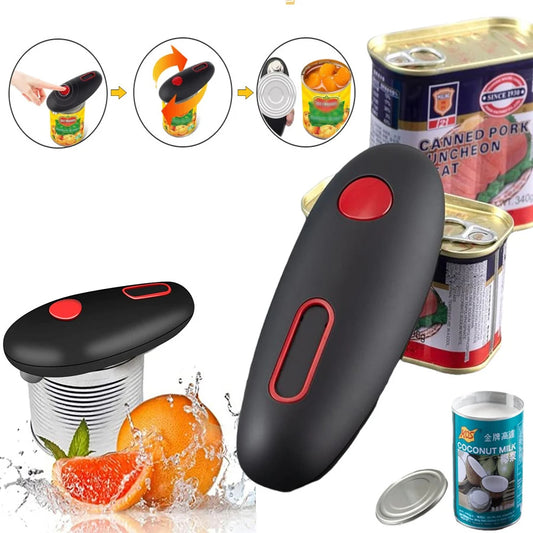 Rolvik one-touch electric can opener in black