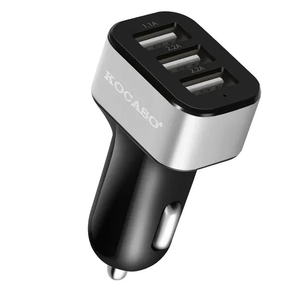 30W 3-port USB car charger – view 1