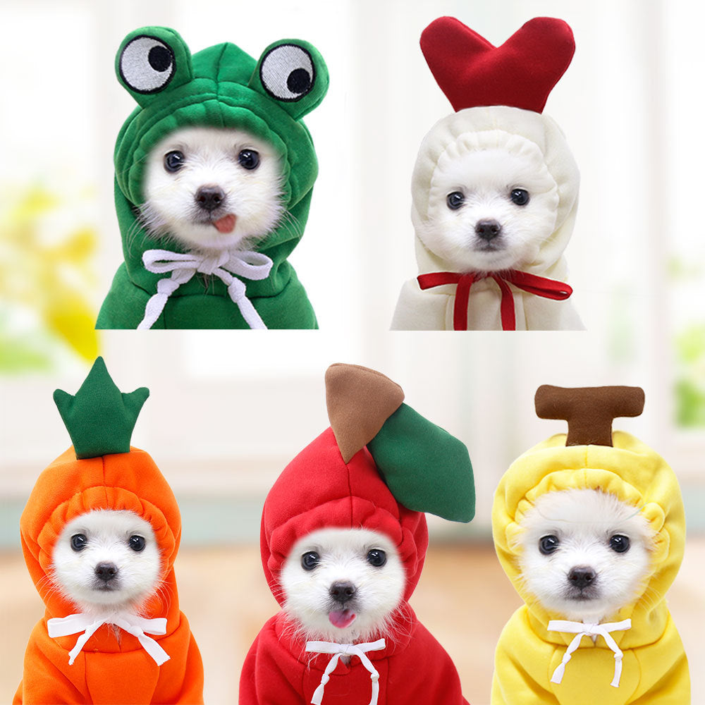 Warm fruit fleece dog hoodie for small dogs – view 5