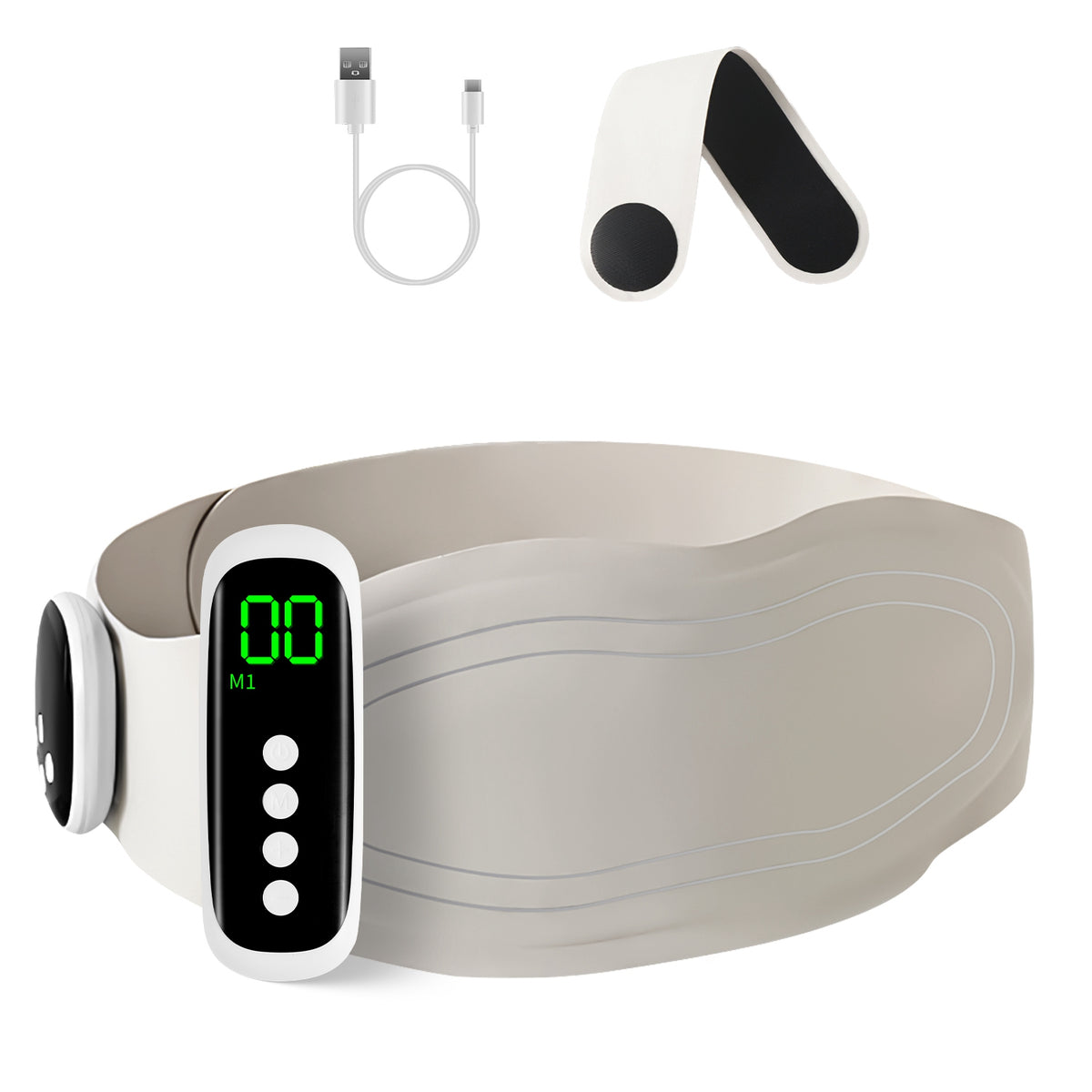 Cordless heating belt with 3 heat levels