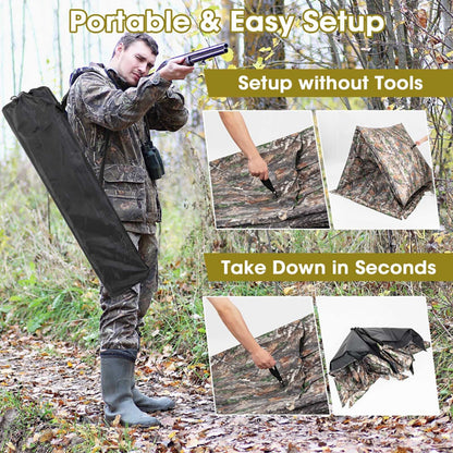 Pop-up camo hunting blind for 2-3 people – view 3