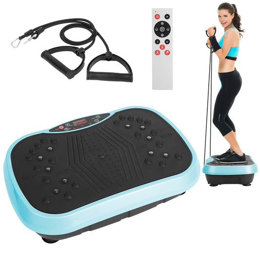 Rolvik vibration plate exercise machine with remote and resistance bands