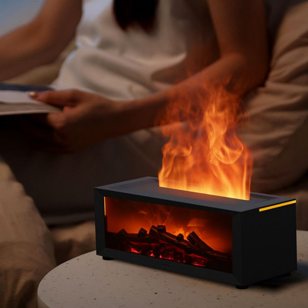 Fireplace flame aroma diffuser and humidifier – view 3