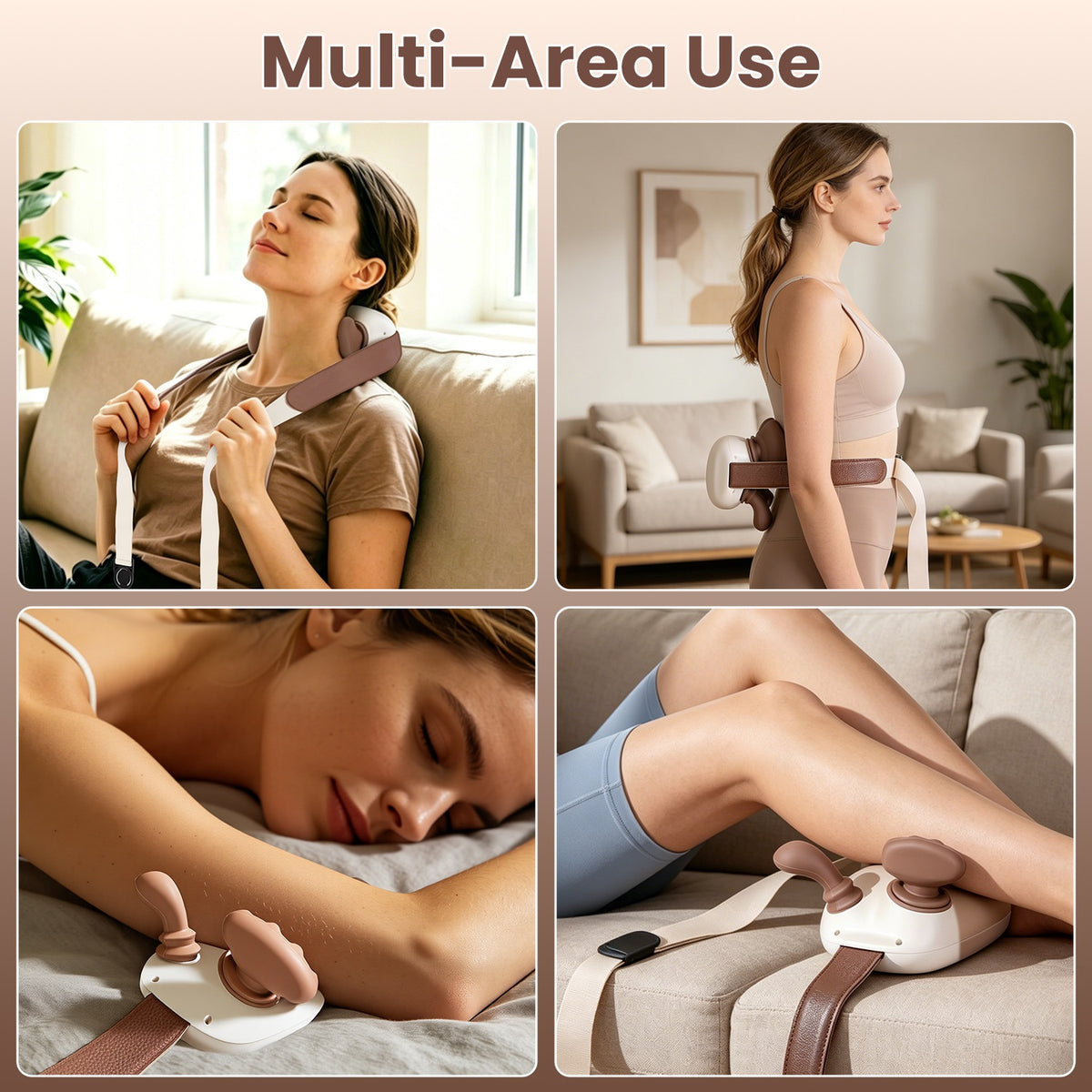 Neck massager 2000mAh rechargeable battery