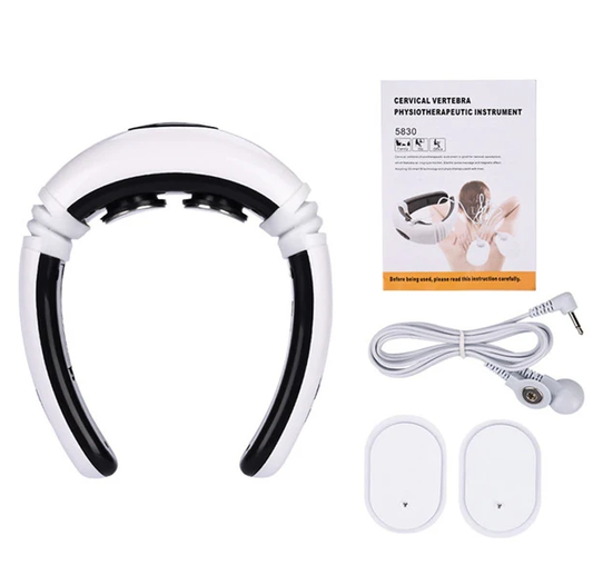 Rolvik electric pulse neck massager in white
