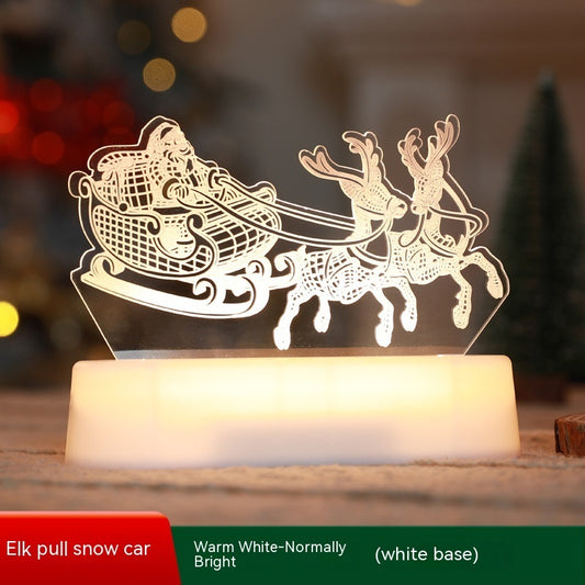 Christmas acrylic 3D LED night light – view 2