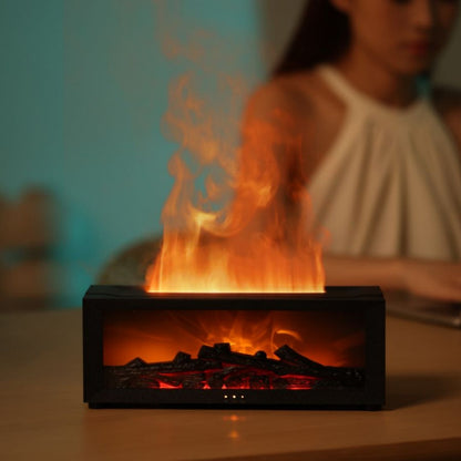 Fireplace flame aroma diffuser and humidifier – view 1