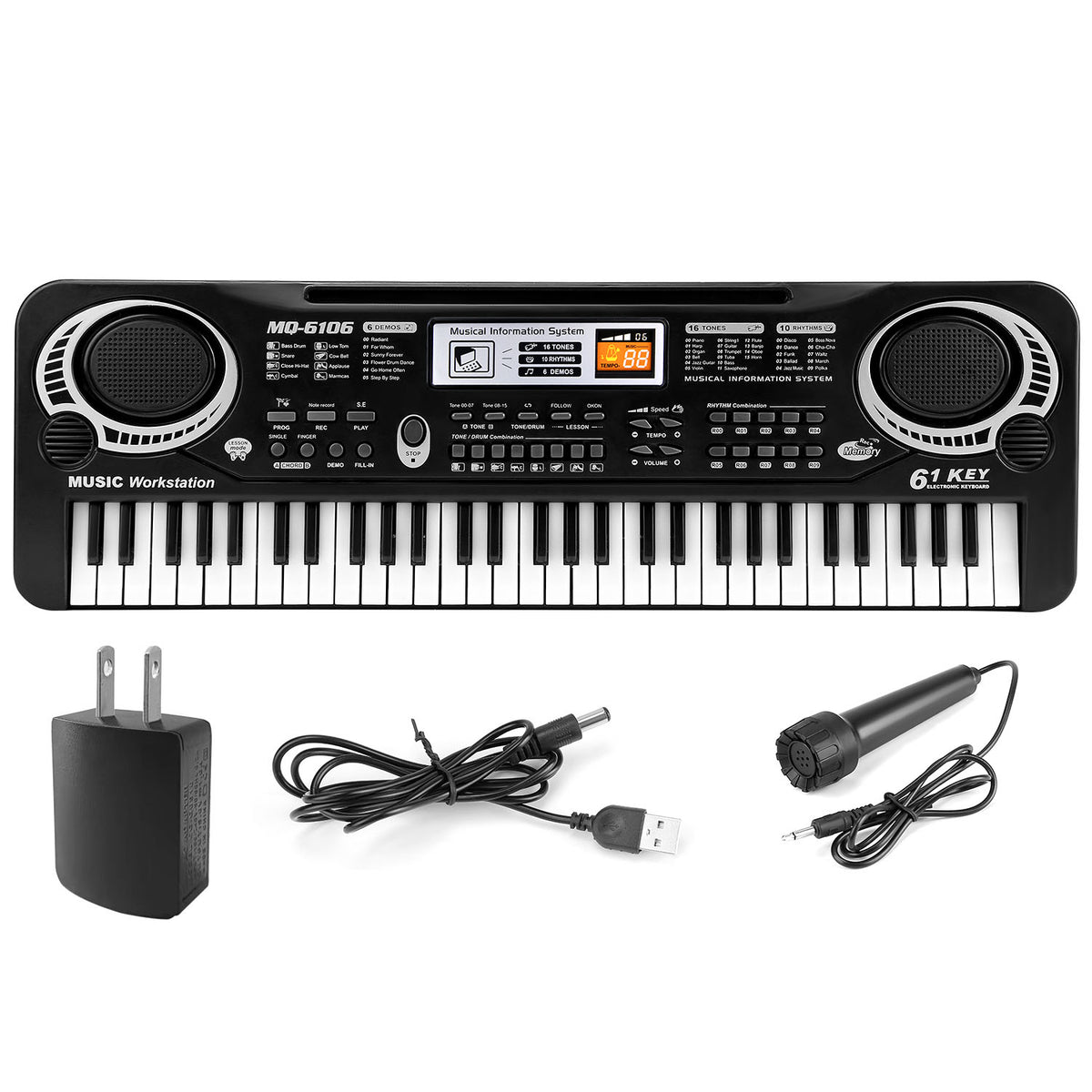 Beginner keyboard with recording and playback