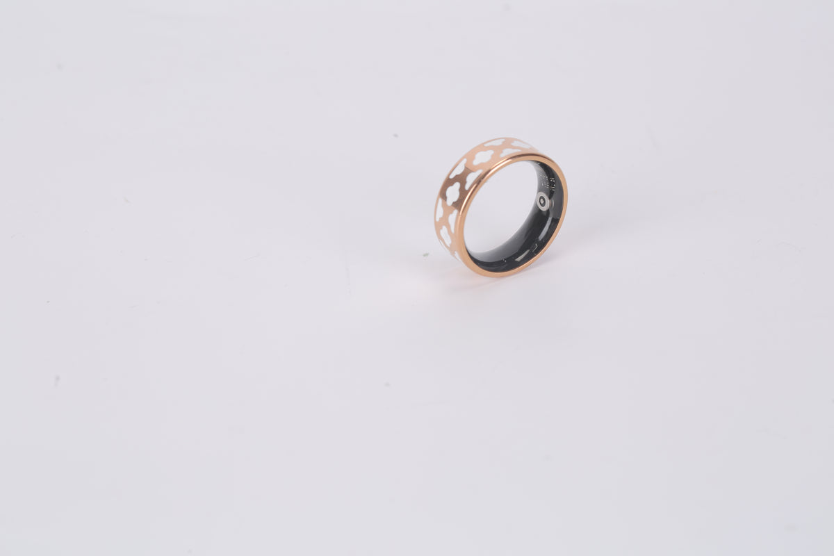 Smart ring sizes 7, 8, 9 and 10 with charging case and cables