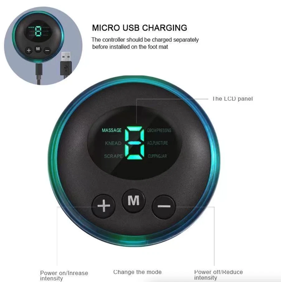 How to use the EMS foot massager mat