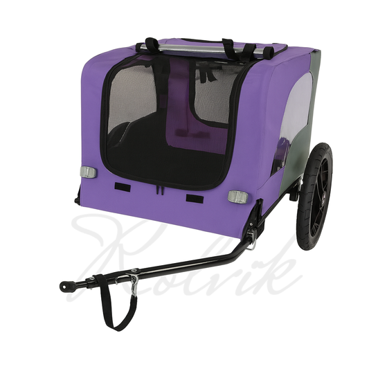 Collapsible dog bike trailer with 16-inch wheels – view 1