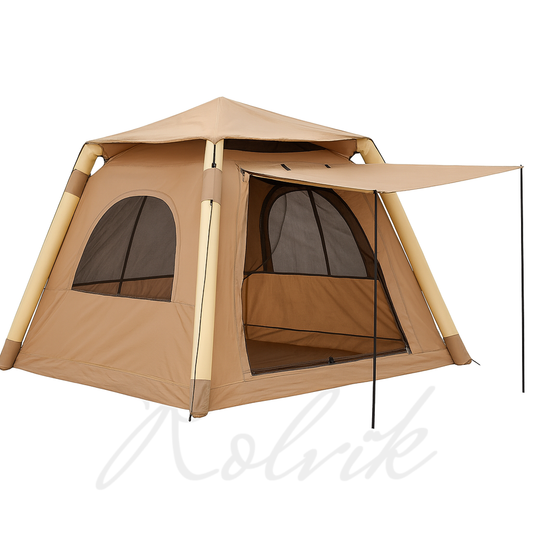 Inflatable camping tent for 2-4 people – view 1