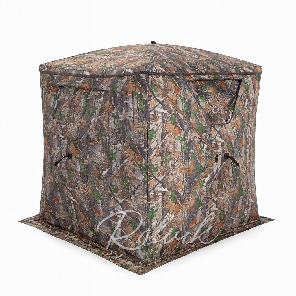 Pop-up camo hunting blind for 2-3 people – view 1